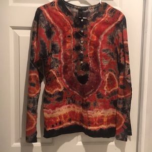 Lucky Brand boho tie dye top!